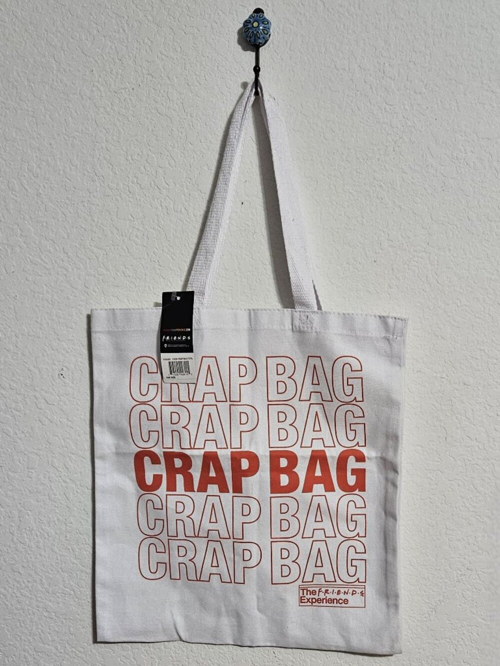 NWT New The Friends Experience Crap Bag Tote Bag
